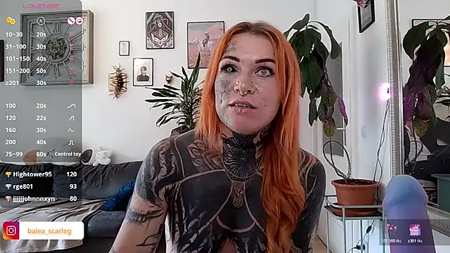 Show de BaleaTheScarleg na webcam