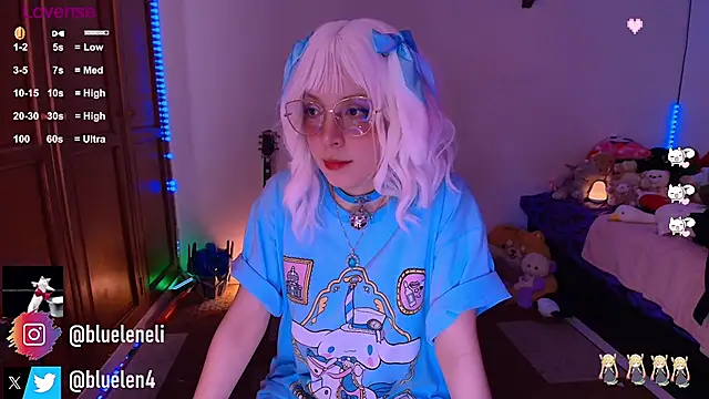 bluelen Adlı Modelin Web Kamerası Şovu