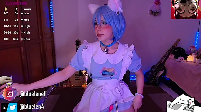 bluelen 라이브 XXX 채팅