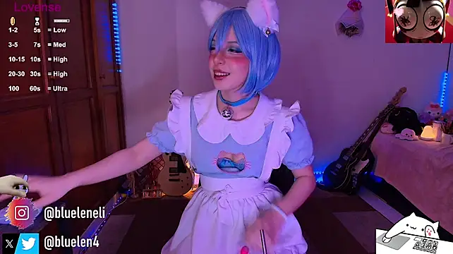 bluelen Show in webcam
