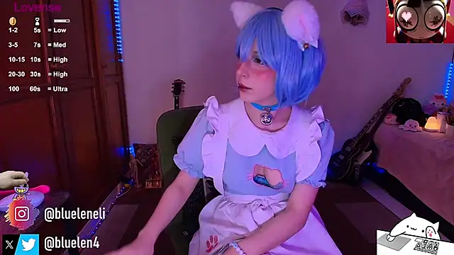 bluelen 现场XXX聊天