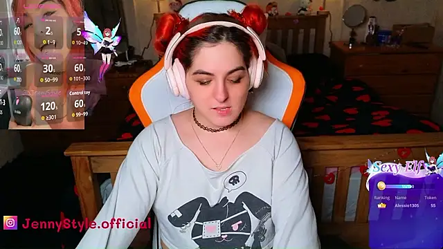 Show modela jennystyle na web-kameri