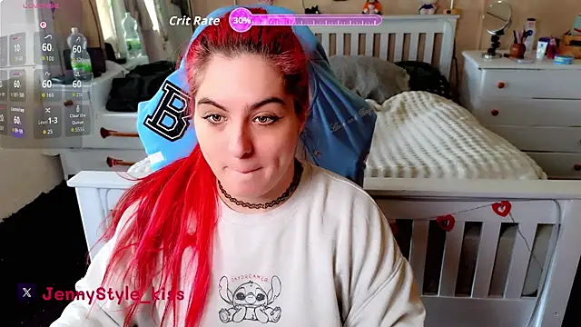 Show de jennystyle na webcam