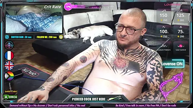 Show de Law_Leek na webcam