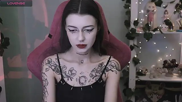 Show de gothickotik na webcam