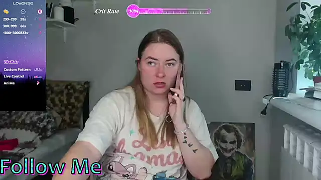 הופעת וובקאם של ElenaAngel