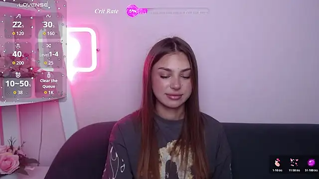 Show modela MilanaAngelAs na web-kameri