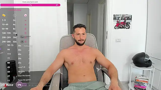 Show modela ZackFraser na web-kameri
