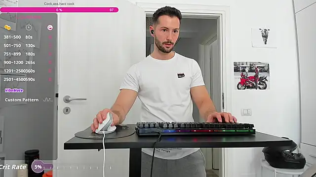 Show modela ZackFraser na web-kameri