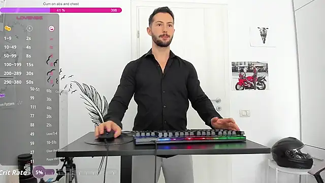 Show modela ZackFraser na web-kameri