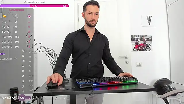 Show modela ZackFraser na web-kameri