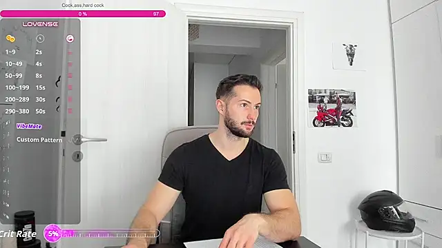 Show modela ZackFraser na web-kameri