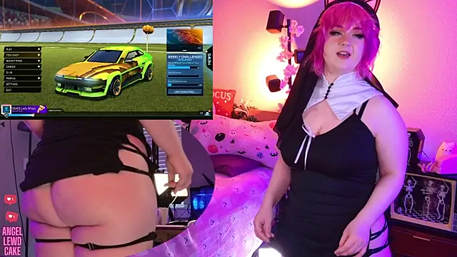 Angel-Lewd-Cake: διαδικτυακό σόου στην κάμερα