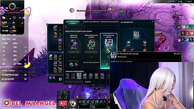 Show de Bella-Franco na webcam