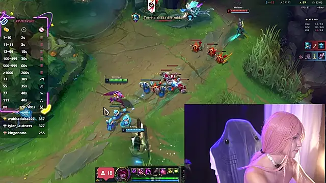 Show modela Bella-Franco na web-kameri