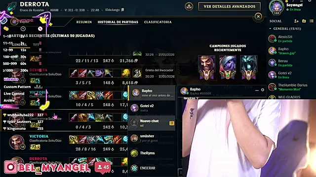 Bella-Franco Pertunjukan Webcam