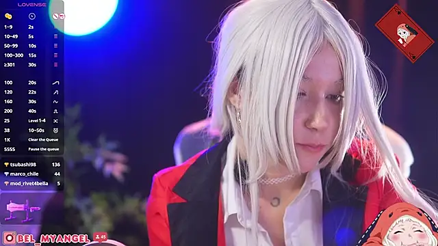 Show modela Bella-Franco na web-kameri