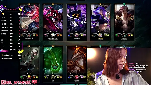 Bella-Franco Show in webcam