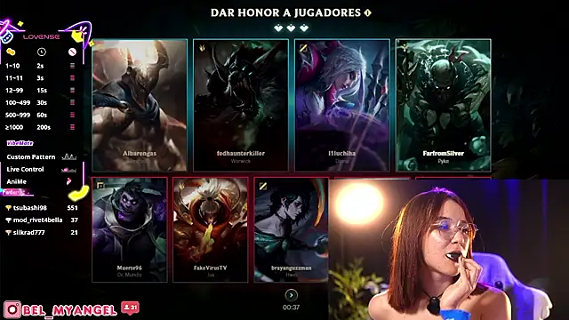 Show webcam de Bella-Franco