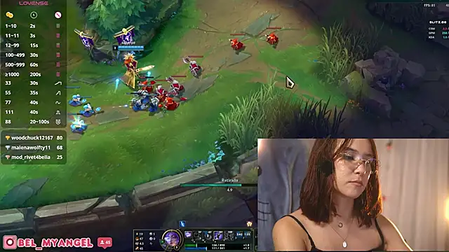 Bella-Franco Pertunjukan Webcam