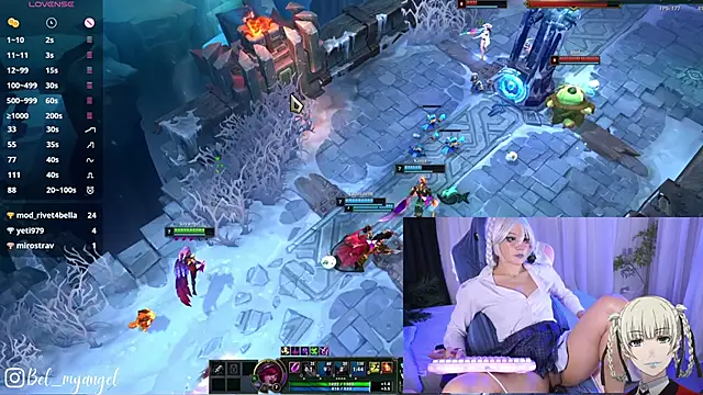 Bella-Franco webcam show