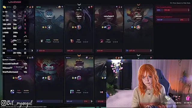 Bella-Franco webkamerás műsora