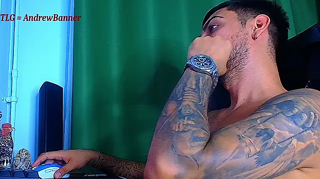 Show de AndrewBanner na webcam