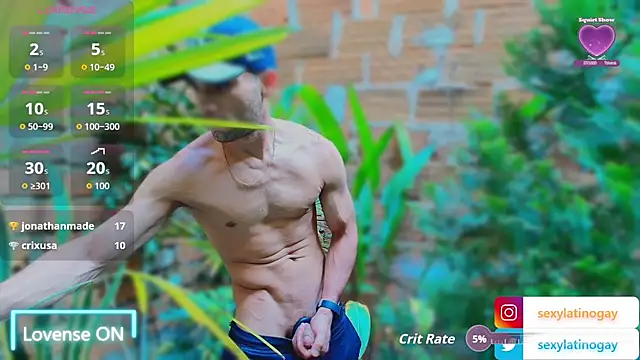 sexylatin0gayのウェブカメラショー