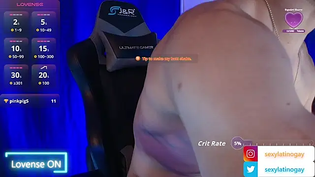Show de sexylatin0gay na webcam