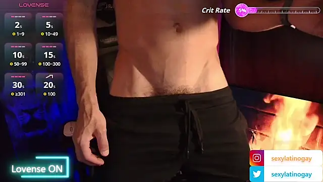 Show de sexylatin0gay na webcam