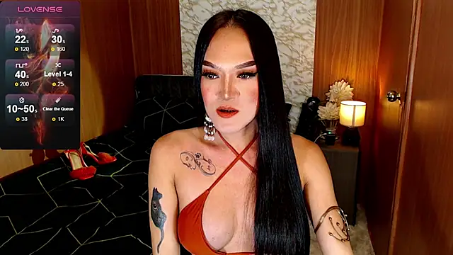 Show de UnforgetableSupira na webcam