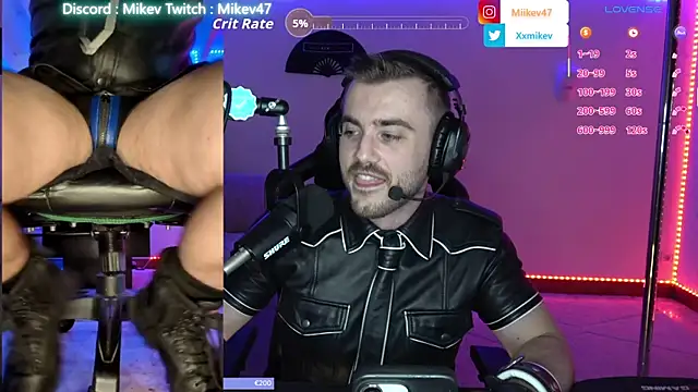 Show de Mikev na webcam