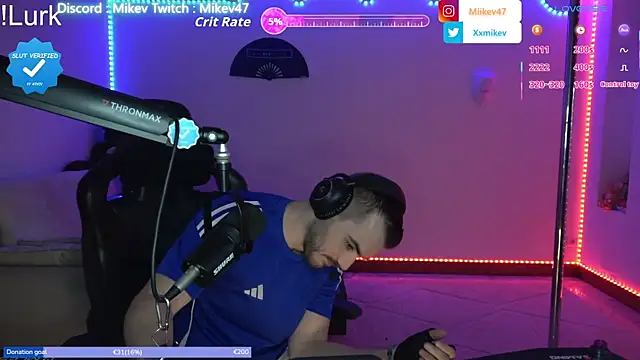 Show de Mikev na webcam