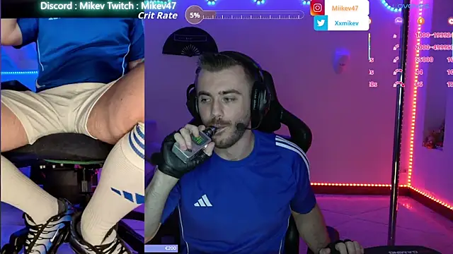 Show de Mikev na webcam