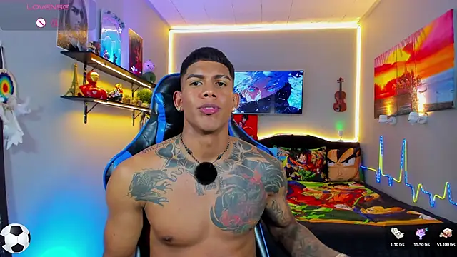 Show modela Damian_latinxxx na web-kameri