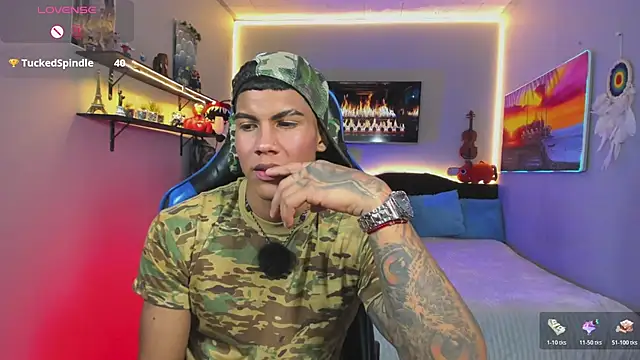 Show modela Damian_latinxxx na web-kameri