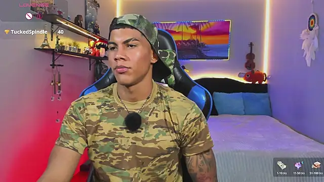 Show modela Damian_latinxxx na web-kameri