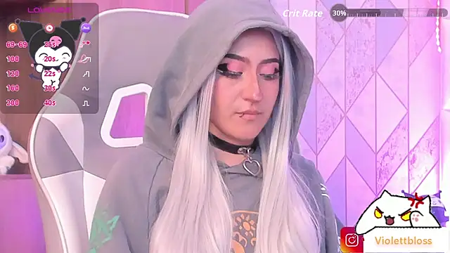 Violettbloss Show in webcam