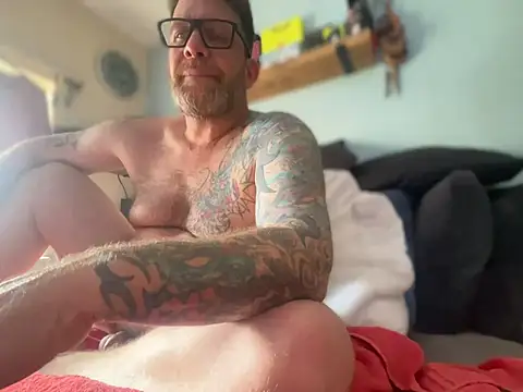Tattooednakedguyn Webbikameraesitys