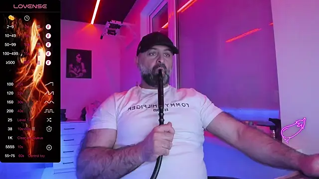 Show de HAIR-MAN na webcam