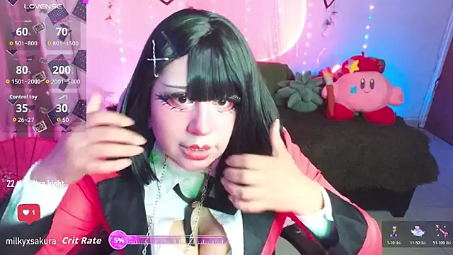 MilkyXSakura 웹캠 쇼