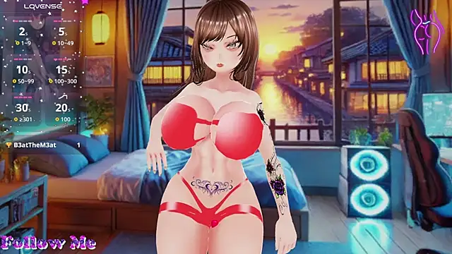 Show modela Hanaedamngirl na web-kameri