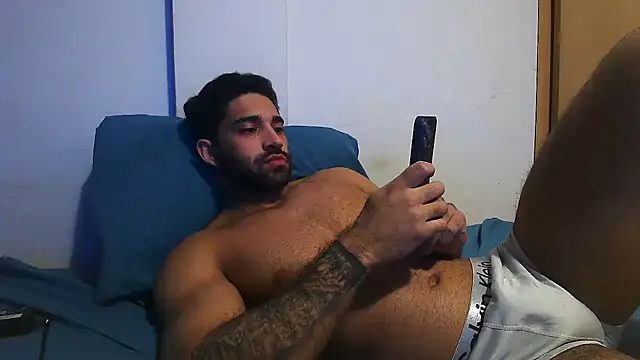 Show de macho_fit na webcam