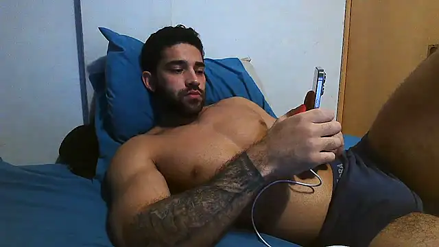 Show de macho_fit na webcam