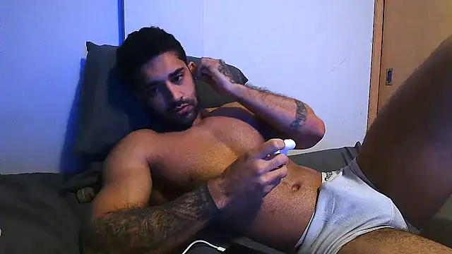 Show de macho_fit na webcam
