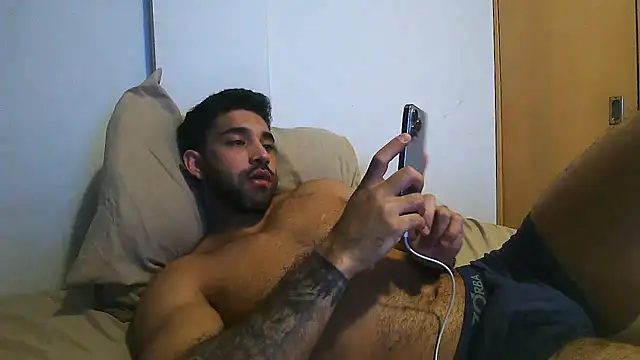 Show de macho_fit na webcam