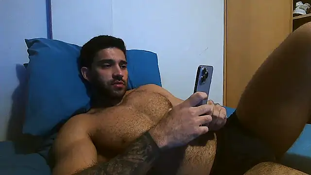 Show de macho_fit na webcam