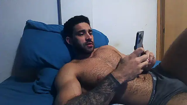 Show de macho_fit na webcam