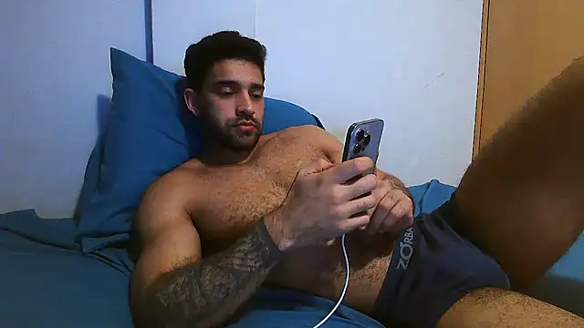Show de macho_fit na webcam