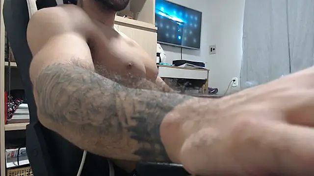 Show de macho_fit na webcam